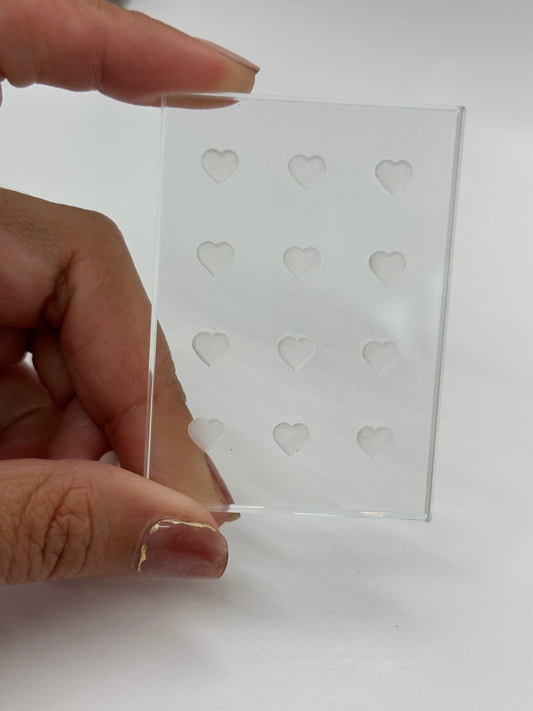 Glass heart Adhesive Tile